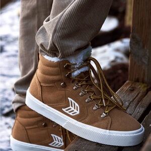 Cariuma Men's Tan High-Top Sneakers Vegan And Sustainable